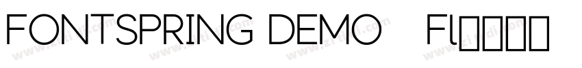 FONTSPRING DEMO   Fl字体转换